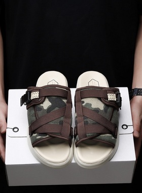 男士拖鞋2025新款春季外穿一字拖男款潮CHRISTO VISVIM休闲凉鞋