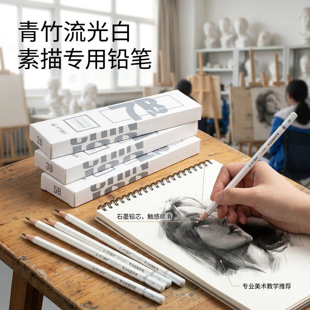 青竹流光白速写素描铅笔美术生专