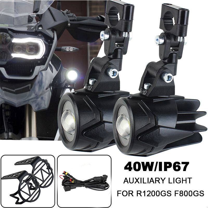 适用于宝马水鸟R1200GS ADV f800哈雷摩托车 LED雾灯前射灯辅助灯