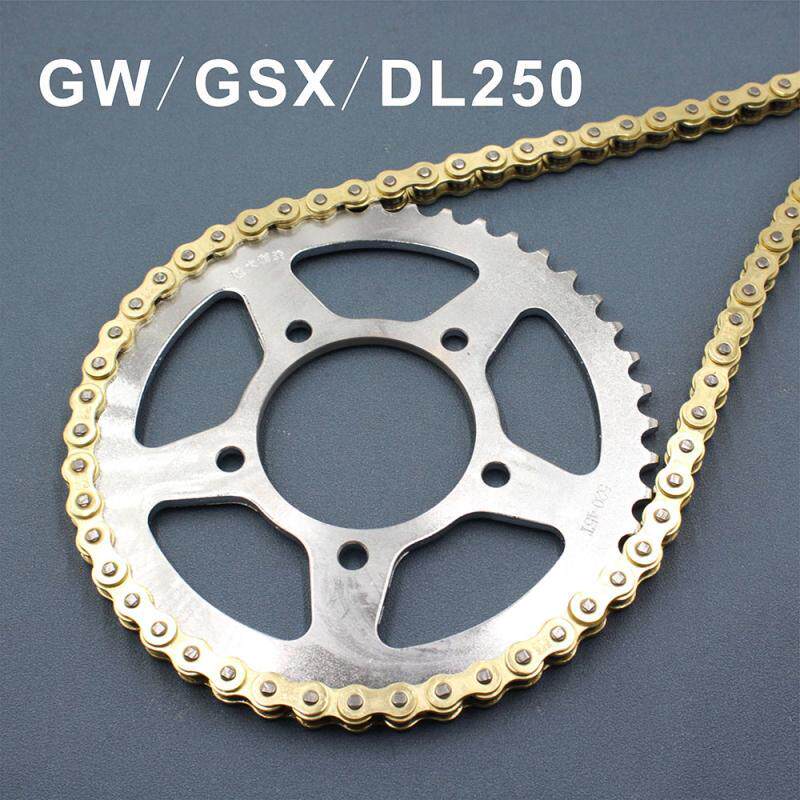 适用铃木骊驰 GW250 GSX250R DL250摩托车套链大小链轮链条三件套