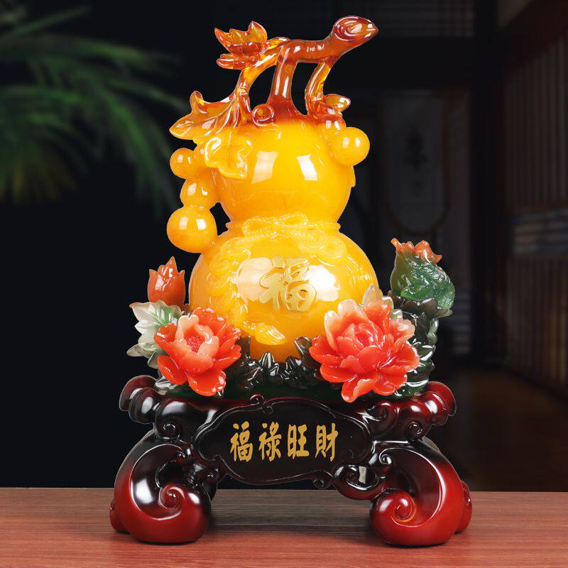 招财金蟾葫芦摆件工艺品家居摆设酒柜创意客厅乔迁装饰品开业礼品