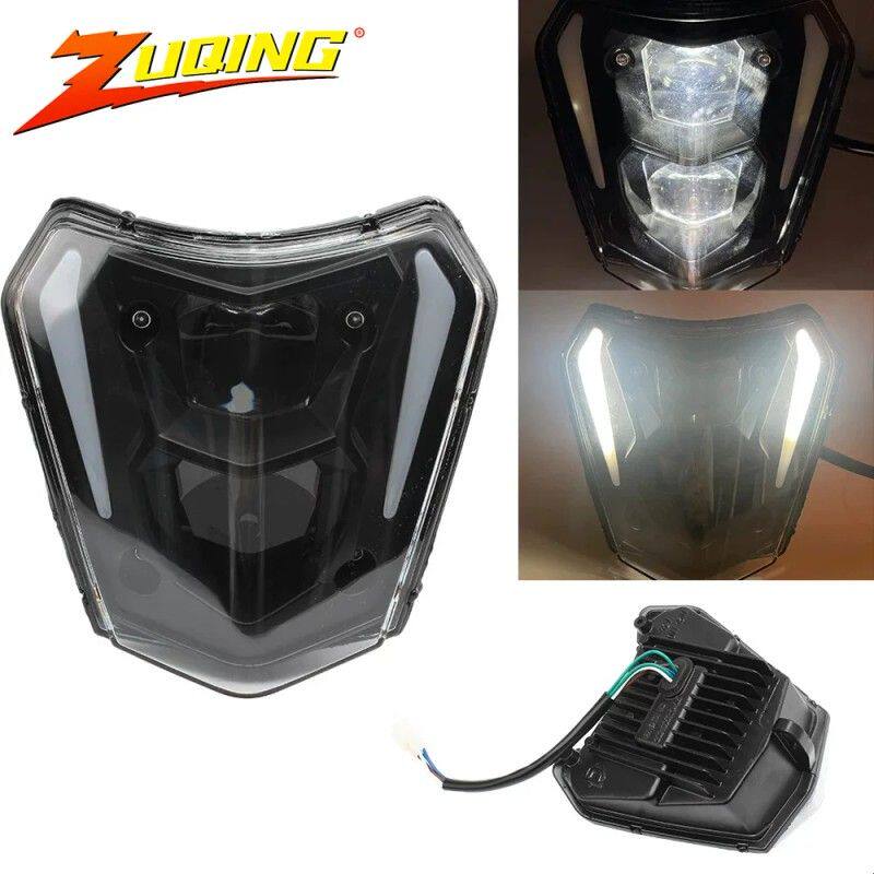 越野摩托车前大灯照明LED灯芯KTM EXC 125 250 350前车行车灯