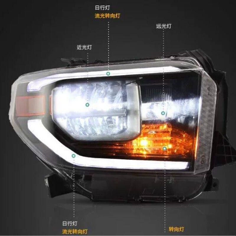适用坦途大灯总成LEDTOYOTATUNDRALEDHEADLAMPS车尾灯皮卡车