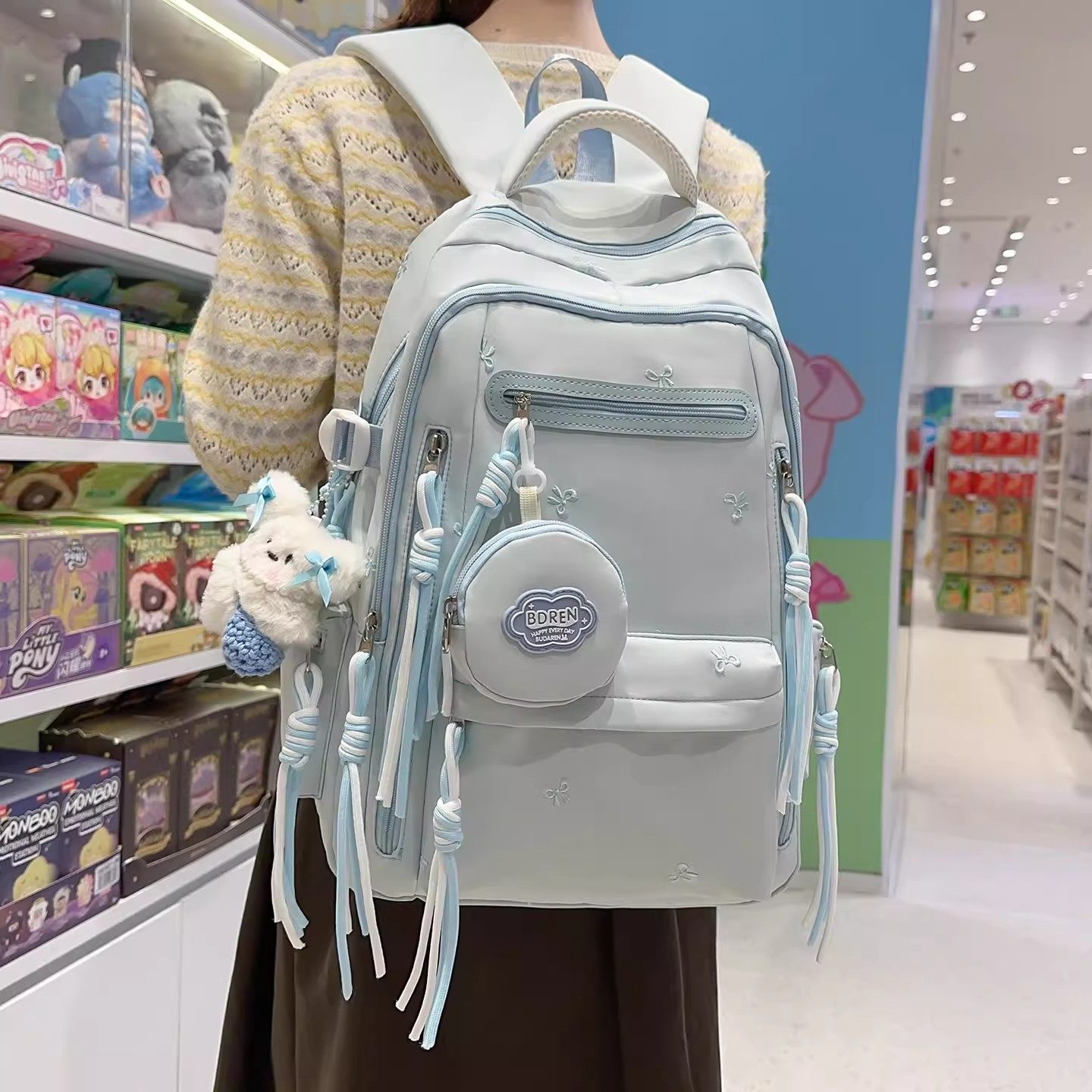 法国Nit Zana书包女小学生2026新款初中女生大容量高中减负双肩包,箱包皮具/热销女包/男包,双肩背包,淘宝优惠券,粉丝福利购,淘宝优惠卷