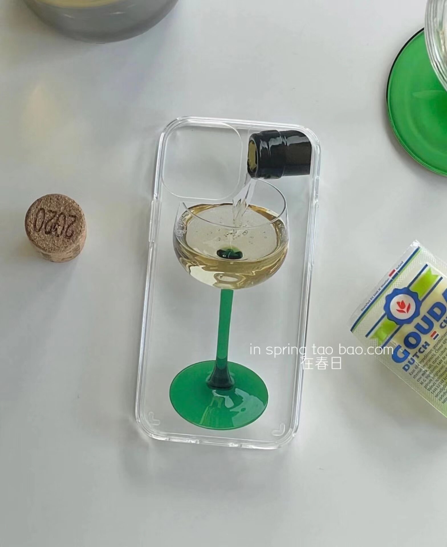 韩国ins氛围感小众酒杯手机壳适用iPhone13/14苹果14