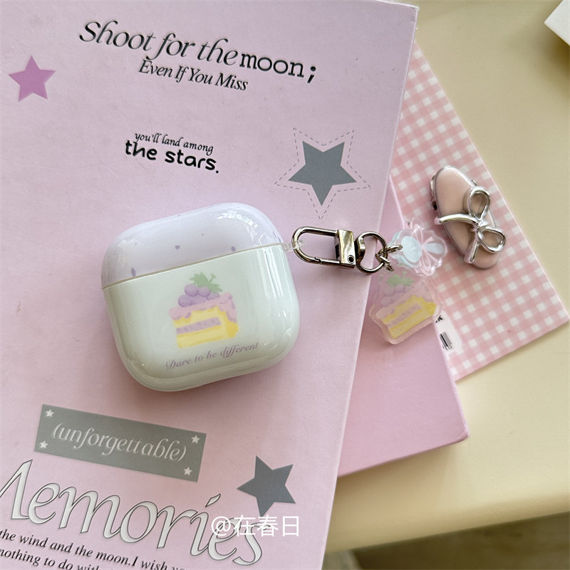 夏日小清新泼墨葡萄耳机套