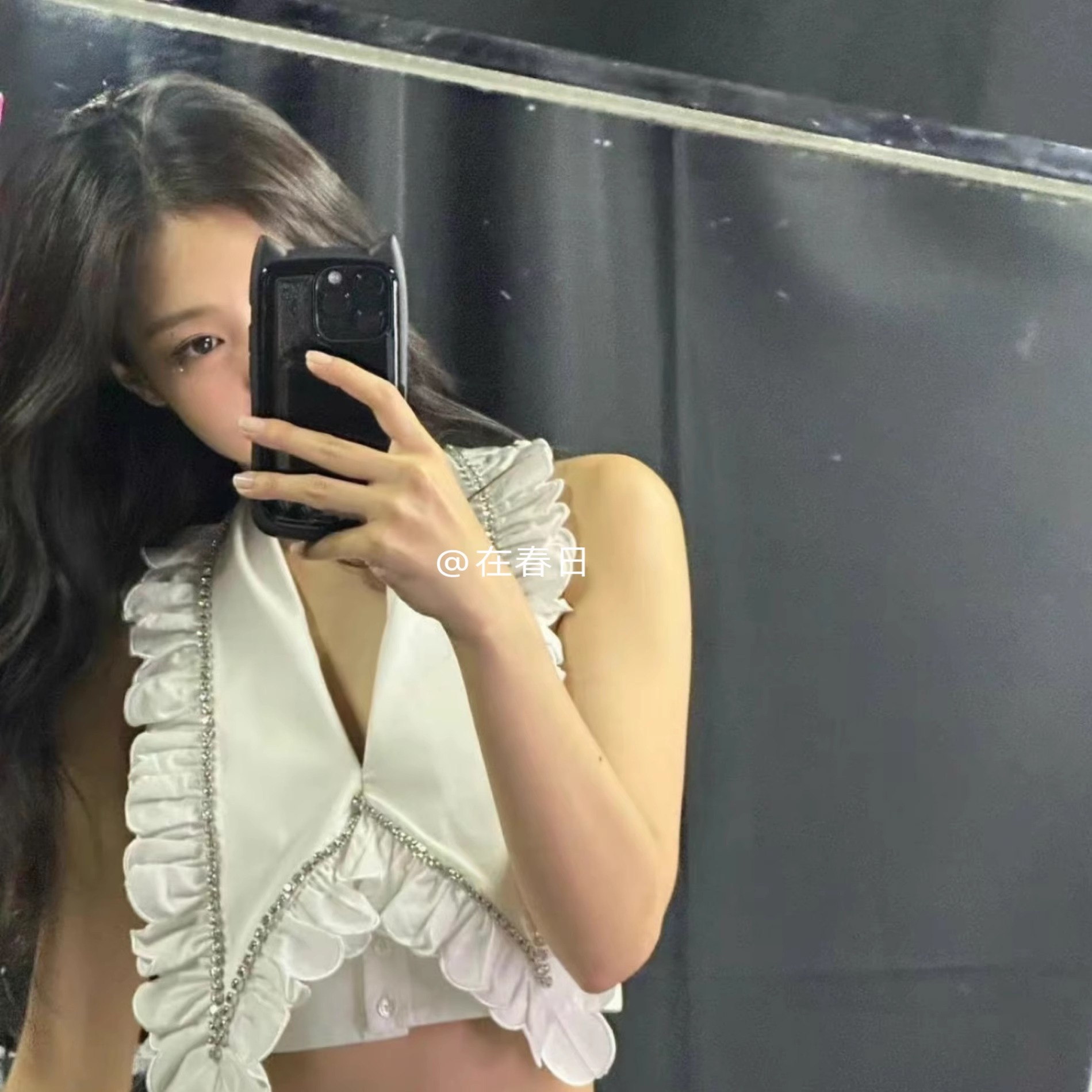 明星Jennie同款猫耳朵可爱手机壳