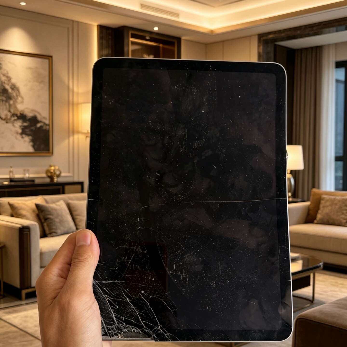 {议价}iPad Air 8屏幕有裂，外壳深空灰色，具体