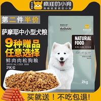 Thức ăn cho chó con chó con điên Samoyed thức ăn đặc biệt cho chó lông chó con chó trưởng thành trong bộ lông trắng lớn 2kg4 kg - Chó Staples đồ ăn của chó