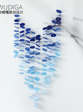 毛毡圆片拉花挂饰圣诞节生日paty派对装饰挂旗装扮呜嘀嘎原创设计