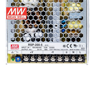 明纬24V电源200W RSP-200-24 8.4A直流开关稳压PFC恒流限流 台湾