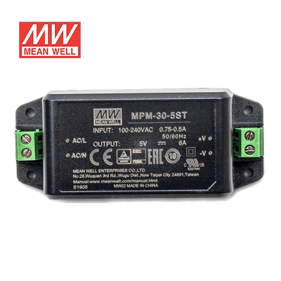 MPM-30-15ST台湾明纬30W 80~264V输入 15V2A输出医疗基板型电源