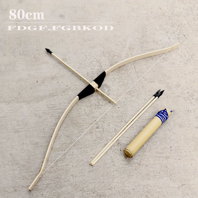 弓箭道具婚庆摄影套古装拍戏成人儿童舞台演出传统竹木弓箭可发射