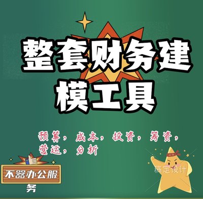 财务建模整套工具本量利预算成本投资筹资营运分析财务管理会计