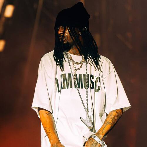Playboi Carti I Am Music说唱歌手T恤嘻哈英文字母短袖宽松男女