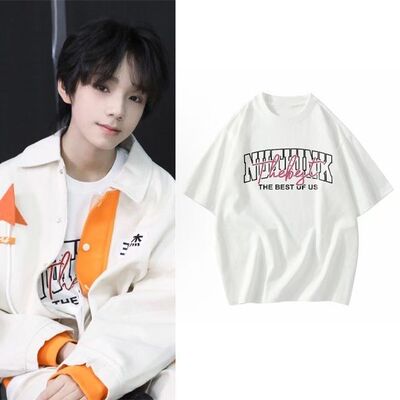 TF家族王橹杰同款美式字母短袖男女纯棉重磅潮流美式chicT恤衫