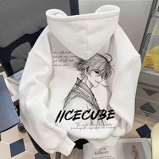 王者荣耀李白游戏周边中大童男女爆款加绒连帽卫衣秋冬新学生百搭