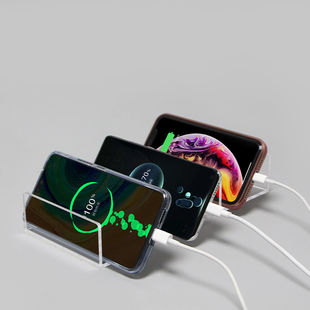 桌面直播手机支架亚克力多台多个放置架充电展示架子多用途多功能