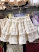 夏日系甜美芭蕾风软妹蕾丝花边蛋糕半身裙女设计感小众蓬蓬短裙子