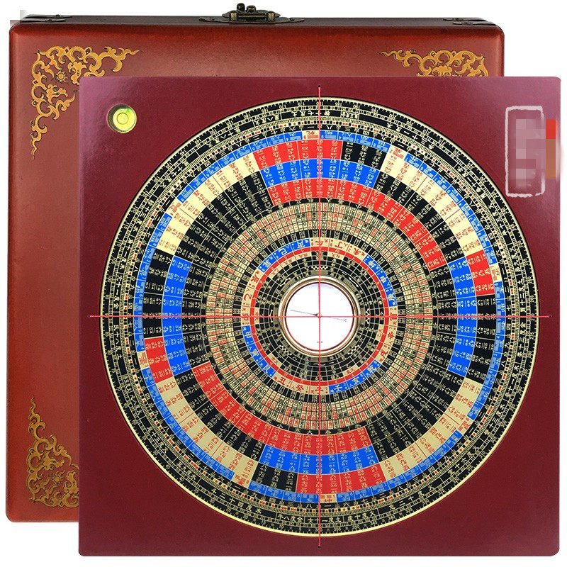九9寸李居明玄空飞星7 8 9运罗盘专业高精度罗经仪指南针桌面摆件