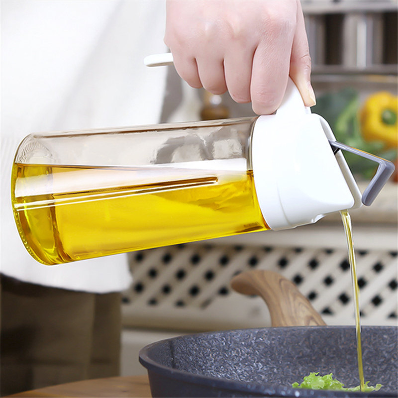 自动开合式玻璃油壶防漏酱油瓶醋瓶厨房家用装油瓶储油罐调味瓶