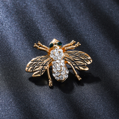 精致时尚合金镶钻小蜜蜂胸针