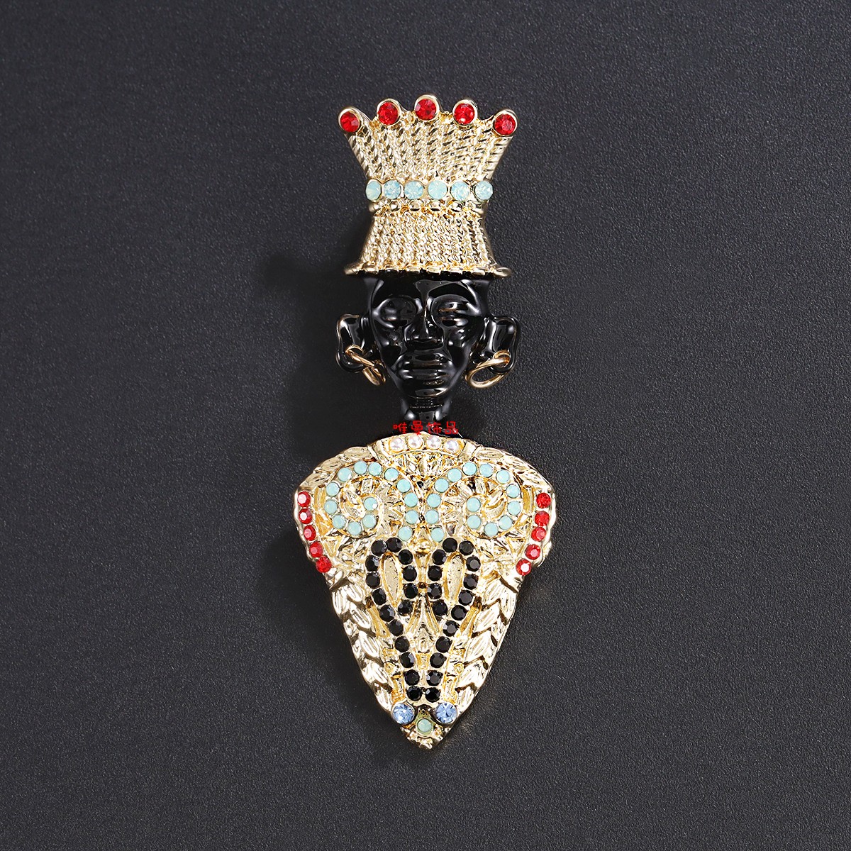 复古民族风印第安胸针合金镶嵌水钻别针服装包包帽子固定装饰品