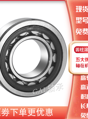 进口德国GAL轴承NU 204 205 206 207 208 209 210-E-XL-TVP2/M1C3