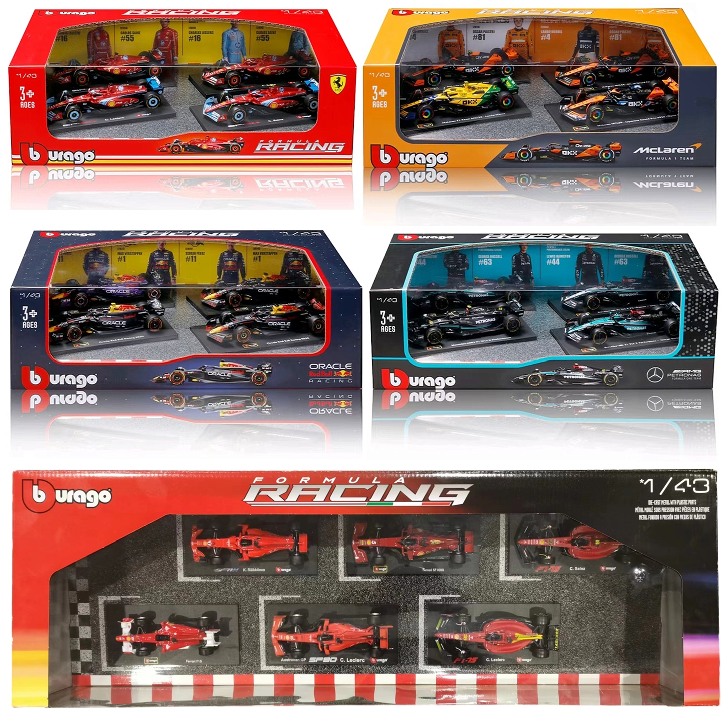 比美高burago合金143F1赛车