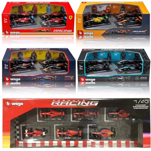 比美高1:43 F1赛车 维修站P房 场景模型 法拉利/红牛/奔驰/迈凯伦