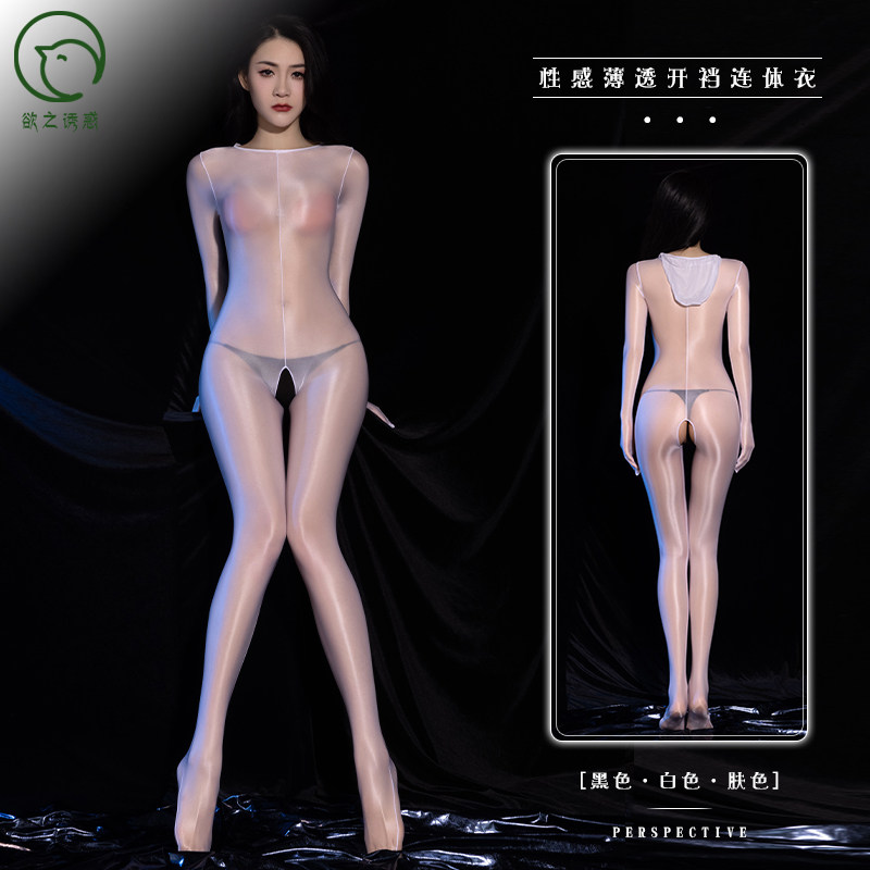 性感包头包手全身泳布连体丝袜全包男女情趣高弹丝滑透视丝滑油光