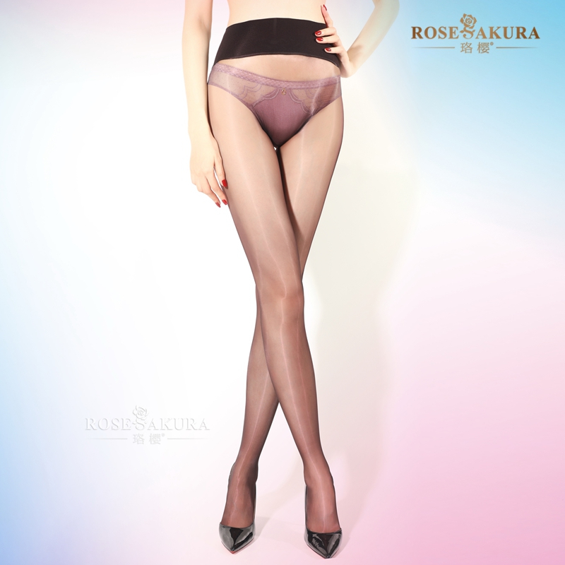 珞樱幻炫彩双色晕染无缝丝袜