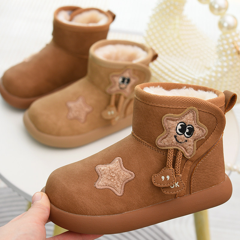 女童卡通加绒雪地靴儿童软底大棉鞋2025冬季款童鞋女孩雪地棉短靴,童鞋/婴儿鞋/亲子鞋,雪地靴,淘宝优惠券,粉丝福利购,淘宝优惠卷