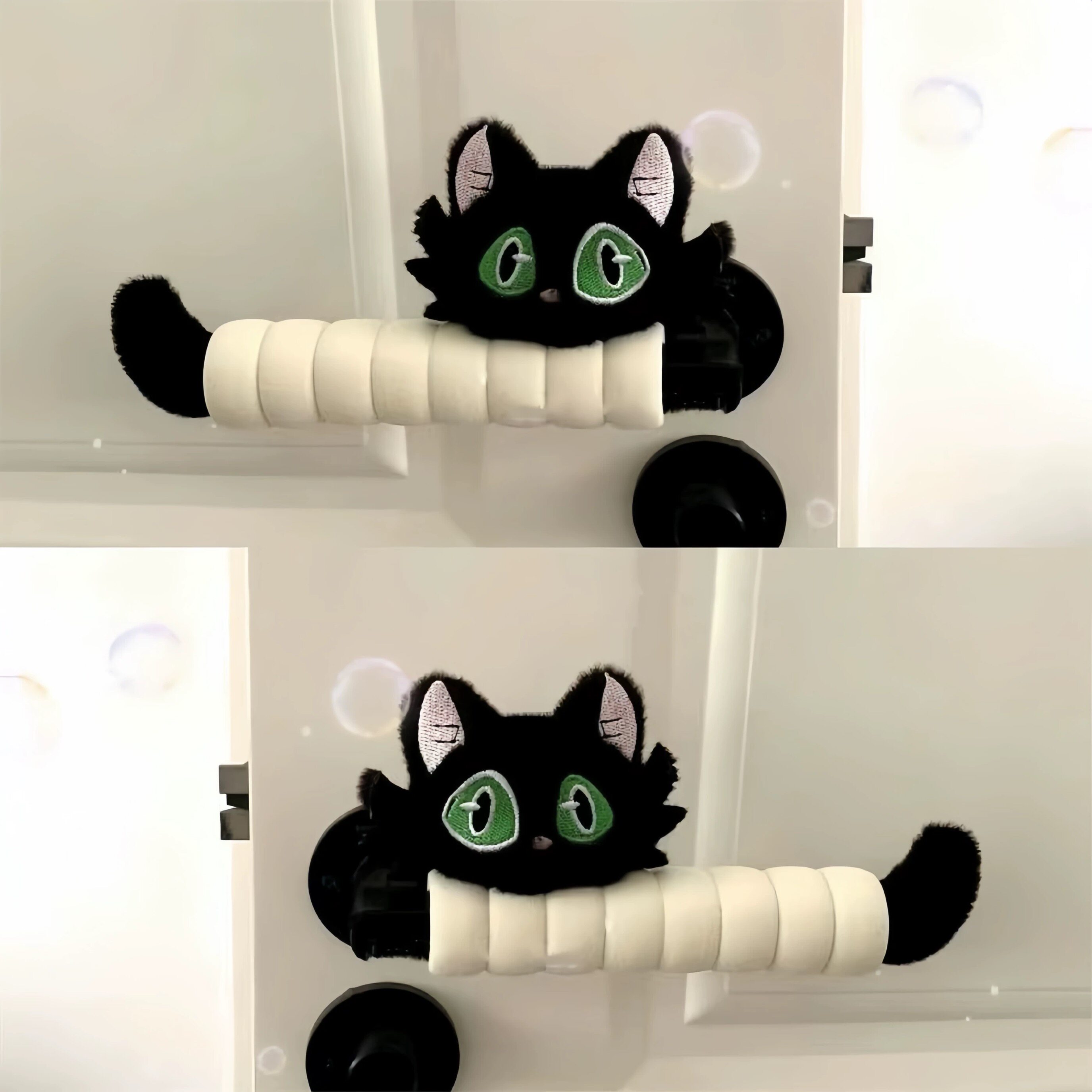 奶fu猫咪门把手护套冬天