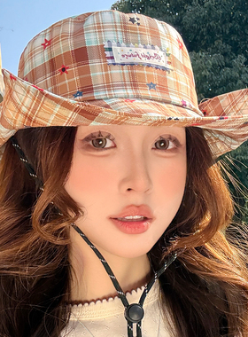 新款可爱渔夫帽女夏季遮阳帽