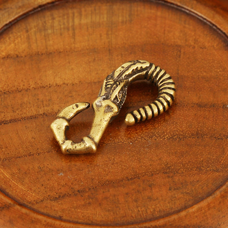 抖音新款手工黄铜S钩 财布钩 皮具手环手链连接配饰男女简约DIY