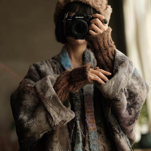 文艺防晒防风保暖百搭毛线袖套SC092