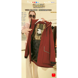 【CC家CC】黑金风壳面料三防鹅绒服女款90国标羽绒服ZF280