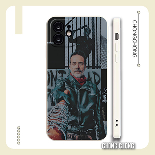 高分美剧尼根行尸走肉混剪创意潮男女适用iPhone15手机壳苹果14P透明软壳12pro硅胶x全包红米k60荣耀50pura70