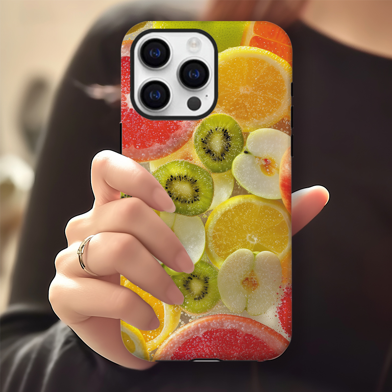ins风夏日小清新热带水果手机壳适用于苹果16华为vivo红米OPPOp80苹果16promax荣耀华为vivo红米oppo