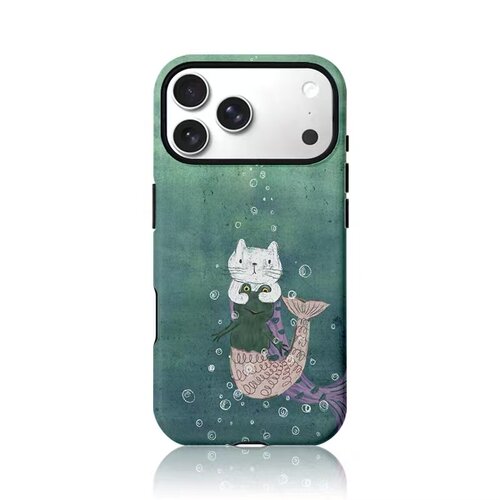 美人鱼青蛙和小猫手机壳手机壳适用于苹果17OPPOvivo小米17一加13苹果16promax荣耀华为vivo红米oppo