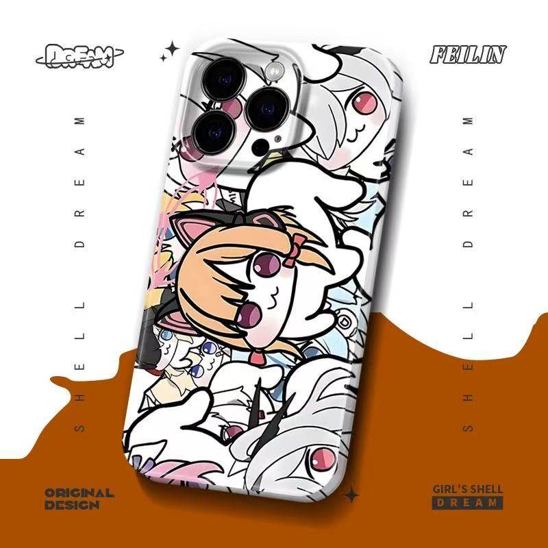 蔚蓝档案搞怪可爱小桃手机壳手机壳适用于苹果17OPPOvivo小米17一加13苹果16promax荣耀华为vivo红米oppo