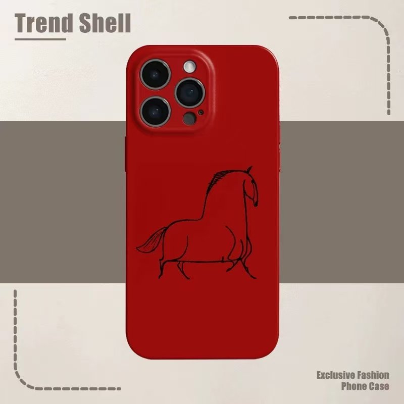 一笔神骏踏福运手机壳手机壳适用于苹果17OPPOvivo小米17一加13苹果16promax荣耀华为vivo红米oppo,3C数码配件,手机保护套/壳,淘宝优惠券,粉丝福利购,淘宝优惠卷