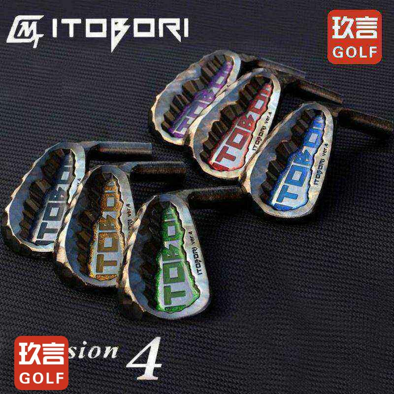 新款日本ITOBORI高尔夫球杆一刀雕V4系列锻造手工研磨铁杆杆头