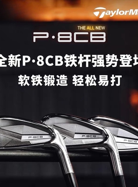 TaylorMade泰勒梅高尔夫球杆新款男士软铁锻造P8CB高容错铁杆组