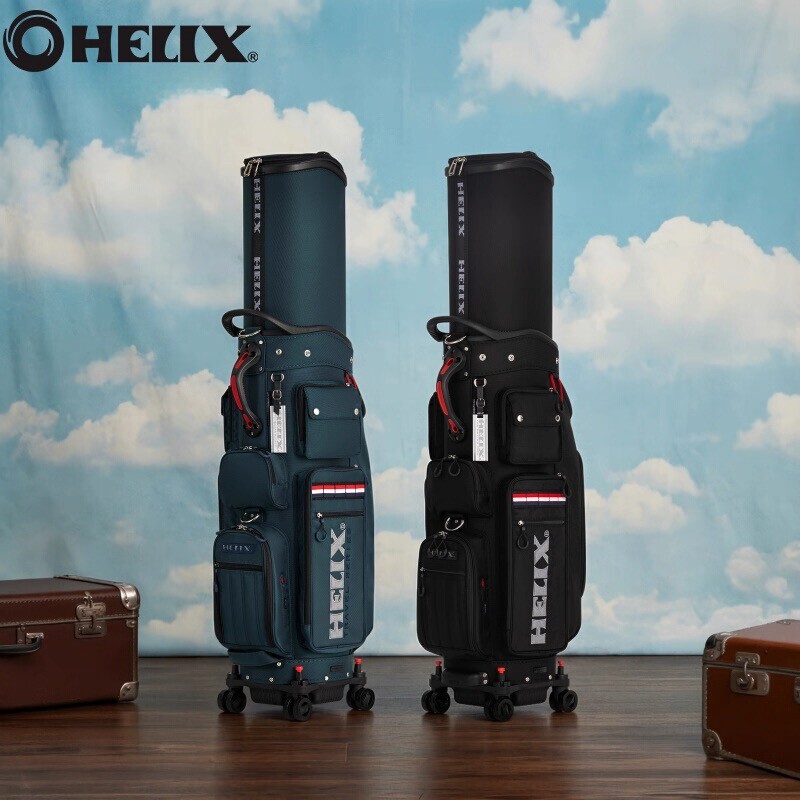 HELIX航空托运喜力克斯高尔夫球包硬核耐磨万向轮1680D尼龙材质