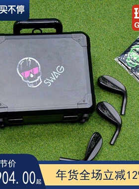 限量SWAG高尔夫挖起杆Melting Skull融化骷髅黑色限量沙杆套装