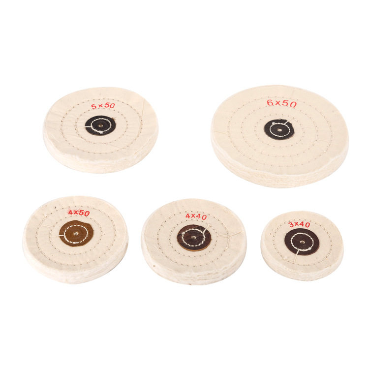 牙科白布轮打磨抛光棉布轮饰品布轮白色加厚绒棉镜面牙科抛光布轮