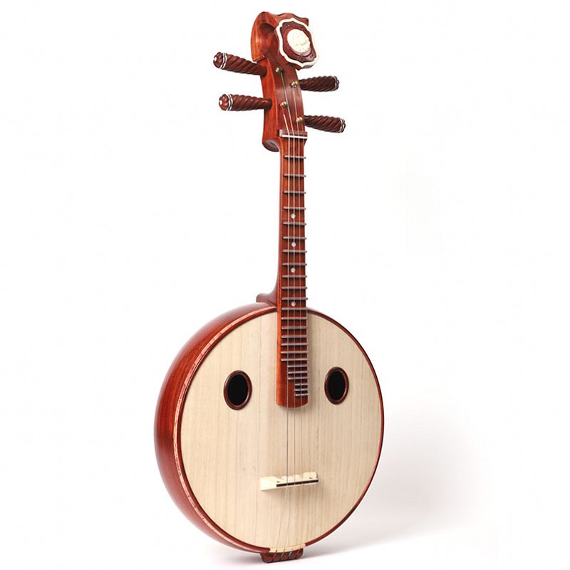 红木花梨木直头款弯头款小阮中阮大阮乐器初学者手工定制中阮