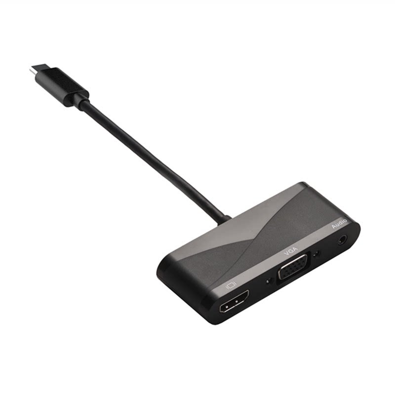 USB3.1 TYPE-C USBC转HDMI/VGA带音频分配器转换器高清视频连接线